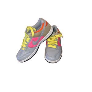 Nike Air Dunk Low Gray Laser*RARE YELLOW LACE*Pink Womens 6~2007